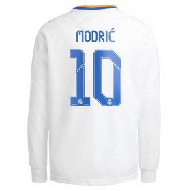 Jalkapallo Pelipaidat Real Madrid Luka Modrić 10 Kotipaita 2021-2022 Pitkähihainen